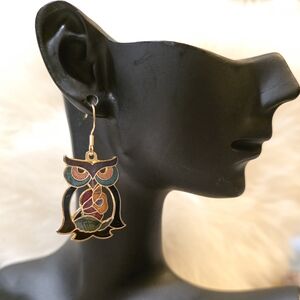 Colorful Owl Earrings